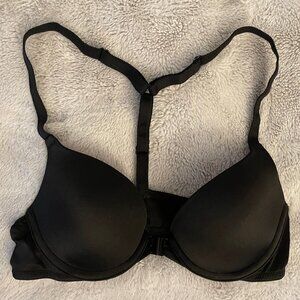 Pink Victoria's Secret Wear Everywhere Pushup Bra - 32AA - Black - Front close